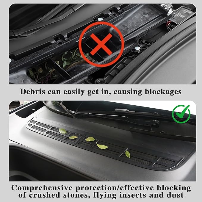 Air Intake Vent Grille Cover for Tesla Model Y Juniper 2025 2026 Air Vent Cover Air Flow Vent Intake Protective Air Conditioning Grille Grid Mesh Inlet Guard Model Y Launch Series Accessories