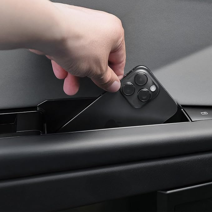 ELECFRESH 4 Door Handle Storage Box for Cybertruck Accessories, Inner Door Handle Phone Holder Front and Rear Grab Tray Pocket Storage ABS Plastic for Cybertruck Accessories 2026 2025 2024 4 PCS