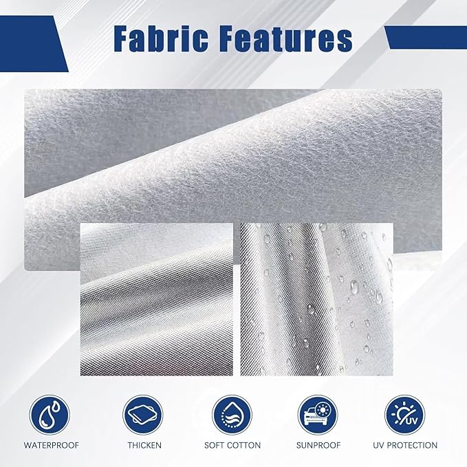 Kayme 6 Layers Sedan Car Cover Custom Fit for Toyota Avalon (2004-2026), Waterproof All Weather for Automobiles,Rain Sun UV Protection.Silver