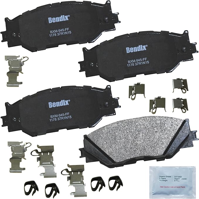 Bendix Priority1 CFM1178 Semi-Metallic Front Brake Pads for Lexus IS250 2011-2006, IS250 2015-2013