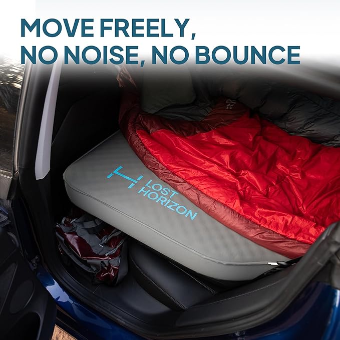 LOSTHORIZON Camping Air Mattress with Foam for Tesla, Self Inflating Sleeping Pad, 4.5" Thick, R-Value 13, Model 3
