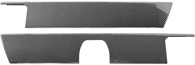 Barong for Tesla Cybertruck Accessoriess Interior Stickers Car Central Control Dashboard Panel Cover Trim Frame Decal Carbon Fiber Pattern 2 Pieces