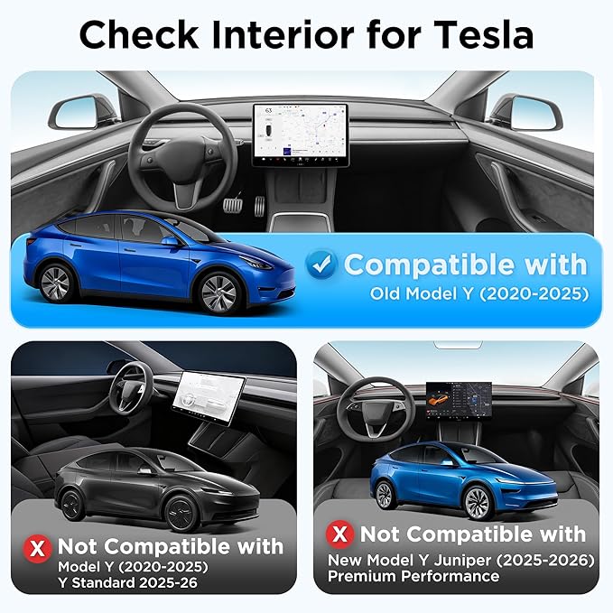 2026 Upgraded for Tesla Model Y Accessories Sunshade Roof [No Sag, Ice-Crystal Cooling Coatings] Heat Insulation Glass Roof Sun Shade for Tesla Model Y Accessories 2020-2024 Black
