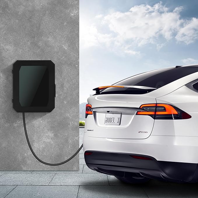 Jawjut Wall Charger Station Box Compatible with Tesla Mobile Connector Indoor/Outdoor Cable Organizer Waterproof Dustproof