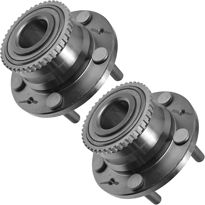 TRQ Left and Right Wheel Bearing and Hub Assembly Set 2 Piece Compatible with 89-98 Mazda MPV RWD 00-01 MPV ES 02-06 MPV 01-03 Protege ES 03 Protege MazdaSpeed 01 Protege MP3 02-03 Protege5