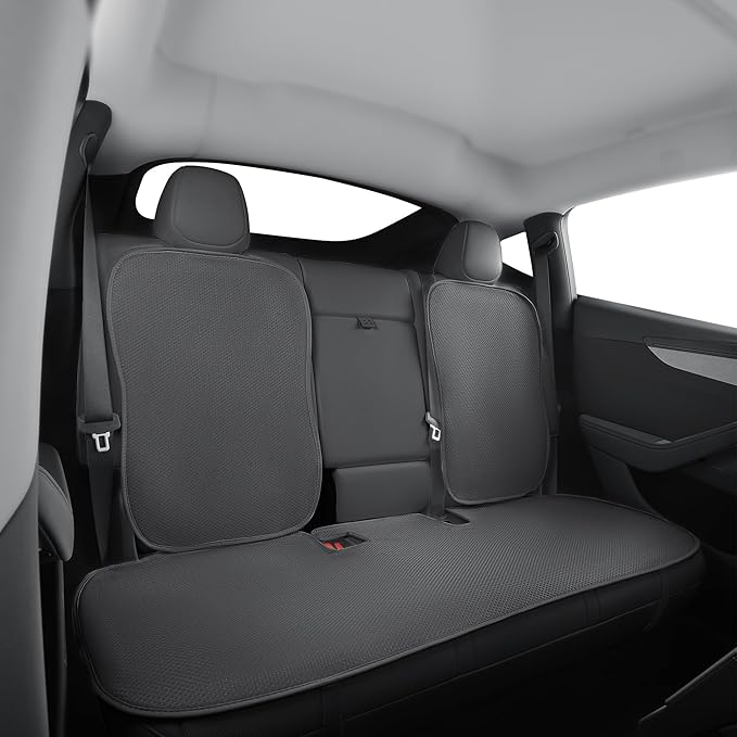 Rear Seat Cushion for Tesla Model Y Juniper 2020-2026 Car Back Seat Cover Soft and Non-Slip Car Seat Bottom Protector for Model Y Launch Series Accessories, Black