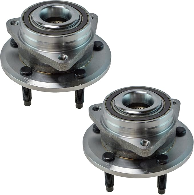 TRQ Left and Right Wheel Bearing and Hub Assembly Set 2 Piece Compatible with 11-15 Chevrolet Volt 12-17 Buick Verano 13-16 Cadillac ATS 13-15 ATS All Wheel Drive 2016 ATS L4 2.0L All Wheel Drive