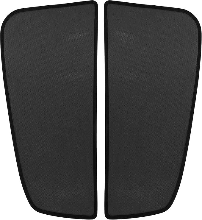 Unifizz Car Window Shades, 2 Pack Tesla Model x Car Side Window Sun Shades, UV Protection Breathable Mesh Baby Window Covers, Privacy Protect for Kids,Family,Pets,Black (34.65""x16.93"")