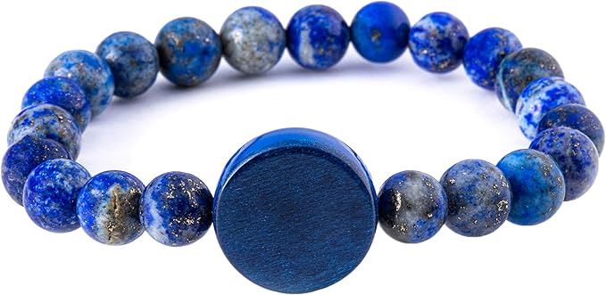 CNICK Tesla Key Bracelet Accessories: Lock and Unlock The Door Effortless, Start The Engine of Model 3 and Model Y, The First Tesla Bracelet Accessory for Men and Women. (17cm/6.7", Lapis)