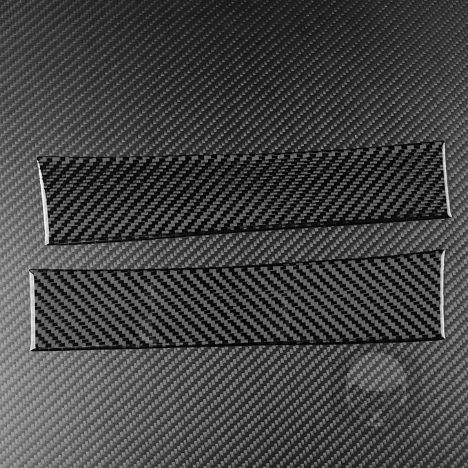 Carbon Fiber Stickers Center Console Panel on Both Sides Decoration Sticker Car Interior Trim Compatible with Tesla Model 3 2024 Accessories Anti-Scratch Protective Pad