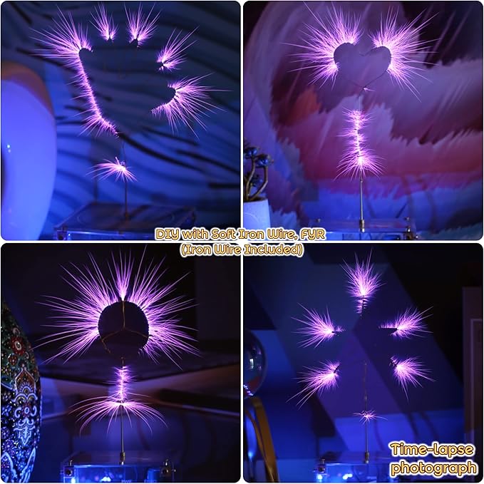 Joytech Bluetooth Music Tesla Coil Arc Plasma Loudspeaker Wireless Transmission Experiment Desktop Toy Model SSTC SS02