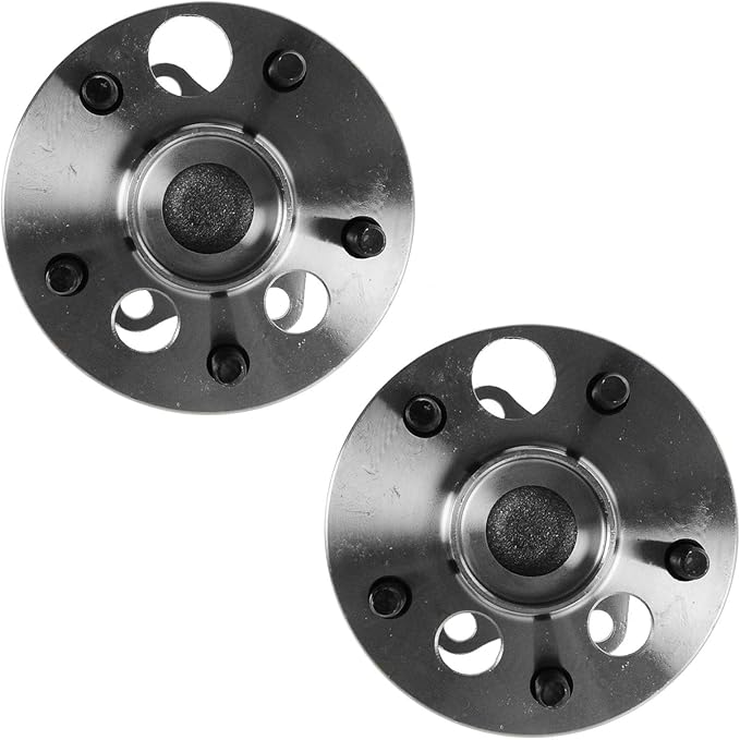 TRQ Rear Left and Right Wheel Bearing and Hub Assembly Set 2 Piece Compatible with 2008-2015 Scion xB