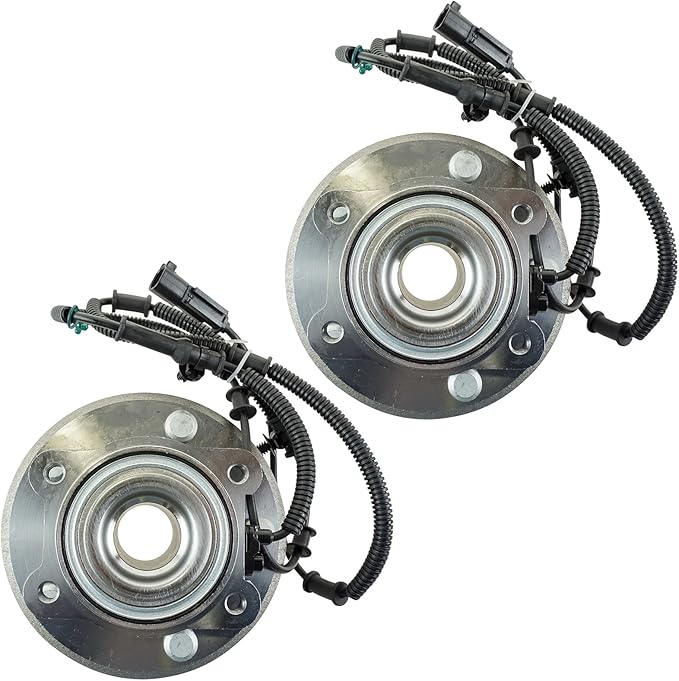 TRQ Rear Driver and Passenger Side Wheel Bearing and Hub Assembly Set 2 Piece Compatible with 2008-2011 Chrysler Town and Country 2008-2011 Dodge Grand Caravan 2009-2011 Volkswagen Routan