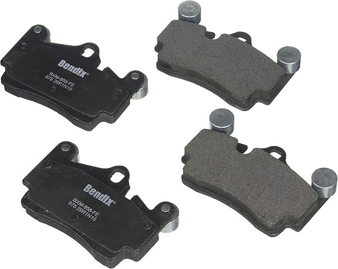 Bendix Priority1 CFM978 Semi-Metallic Rear Brake Pads for Audi Q7 2015-2007, Porsche Cayenne 2006-2003, Cayenne 2010-2008, Volkswagen Touareg 2010-2004