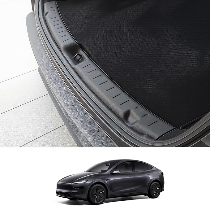 Rear Bumper Guard for Tesla Model Y Juniper 2025 2026 Accessories Rear Trunk Bumper Guard Sill Cover Protector TPE Material Not fit 2026 Standard