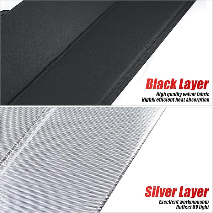 Windshield Sunshade for Tesla Model 3 2018-2025, Model Y 2020-2025 Front Window Shade