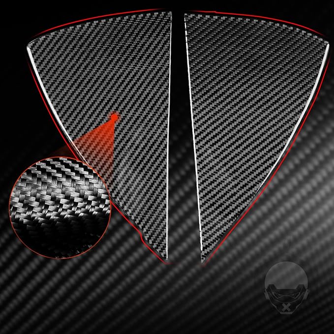 Side of Center Console Carbon Fiber Sticker Car Interior Trim Compatible with Tesla Model 3 2024 2025 Accessories Panel Decorative Sticker