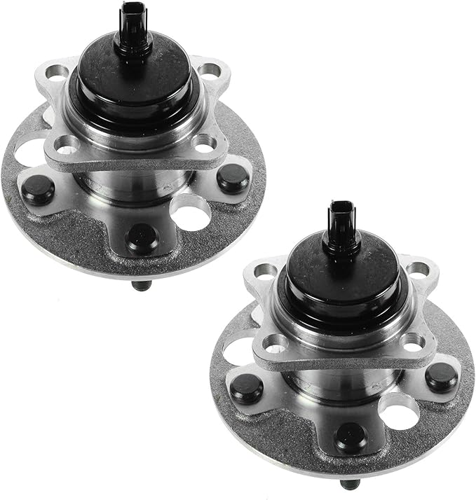 TRQ Rear Left and Right Wheel Bearing and Hub Assembly Set 2 Piece Compatible with 2008-2015 Scion xB