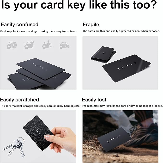 for Tesla Key Card Holder Bling Key Chain Card Key Holder for Model S/X/3/Y Cybertruck Keychain