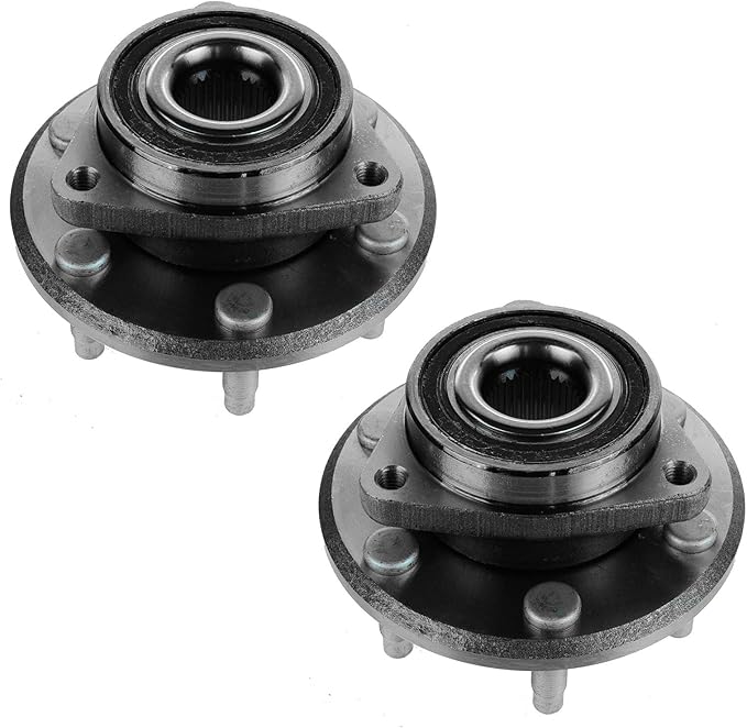 TRQ Left and Right Wheel Bearing and Hub Assembly Set 2 Piece Compatible with 2008-2017 Buick Enclave 2009-2017 Chevrolet Traverse 2007-2016 GMC Acadia 2017 Acadia Limited 2007-2010 Saturn Outlook