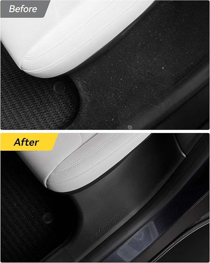 3W Tesla Model Y Juniper Door Sill Protector 2025 2026 Front & Rear, Rear Bumper, Trunk Sill Protector, Door Entry Guard, Anti-dust Cover, Edge Guards, Accessories(Not for Standard)