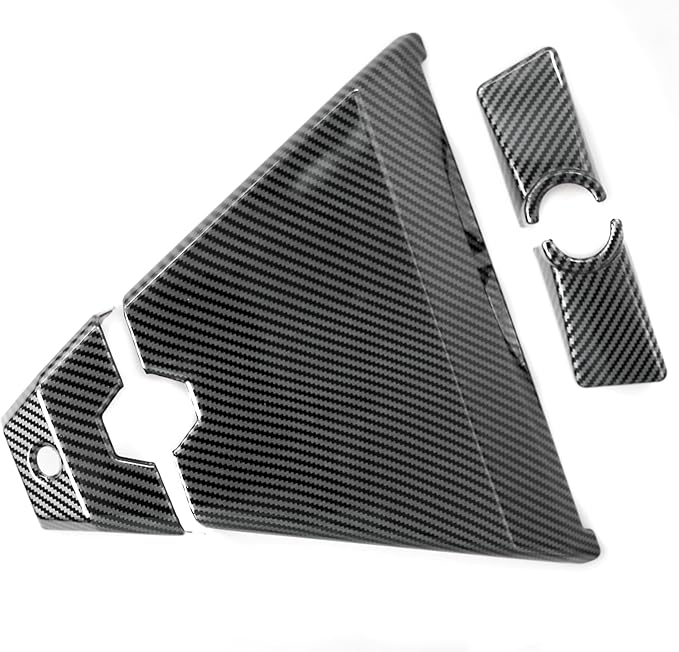 Barong for Tesla Cybertruck Accessoriess Interior Stickers Car Front Roof Camera Cover Trim Frame Decal Carbon Fiber Pattern