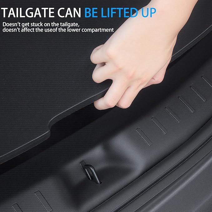 Rear Bumper Guard for Tesla Model Y Juniper 2025 2026 Accessories Rear Trunk Bumper Guard Sill Cover Protector TPE Material Not fit 2026 Standard