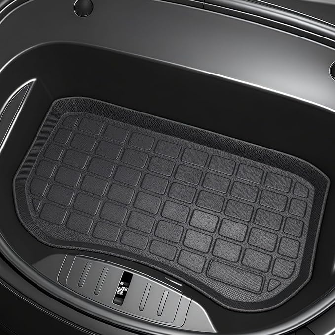 SUPER LINER 2021-2023 Tesla Model 3 Floor Mats | 6-Piece Set Extra-Thick TPE All-Weather Floor & Cargo Liners | Pet & Child-Friendly Custom Fit Interior Accessories