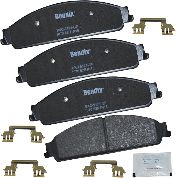 Bendix Priority1 CFC1070 Ceramic Front Brake Pads for Ford Five Hundred 2007-2005, Freestyle 2007-2005, Taurus 2009-2008, Taurus X 2009-2008, Mercury Montego 2007-2005, Sable 2009-2008