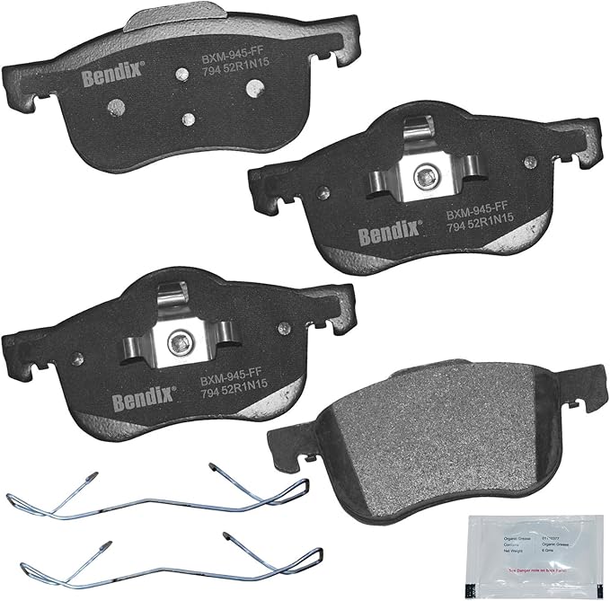 Bendix Priority1 CFM794 Semi-Metallic Front Brake Pads for Volvo S60 2009-2001, S80 2006-1999, V70 2007-2001, XC70 2007-2003
