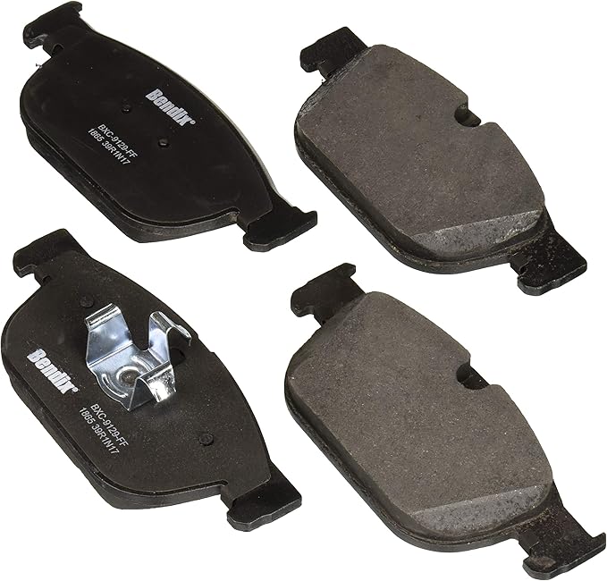 Bendix Priority1 CFC1865 Ceramic Front Brake Pads for Select Models Volvo C40, C40 Recharge, S60, S90, V60, V60 Cross Country, V90, V90 XC40, XC40 XC60, XC90