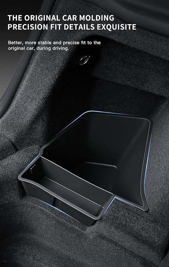 2PCS for 2025 2026 Tesla Model Y Juniper Trunk Organizer Trunk Storage Bins with Lid TPE Waterproof Trunk Storage Box for Model Y Juniper Interior Accessories