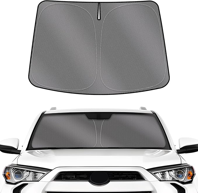 Karltys Windshield Sun Shade for 2010-2025 Toyota 4Runner, 240T Thickened Reflective Front Window Sunshade Custom Fit 4-Runner, Foldable Sun Shield Visor Protector Blocks Heat UV Rays