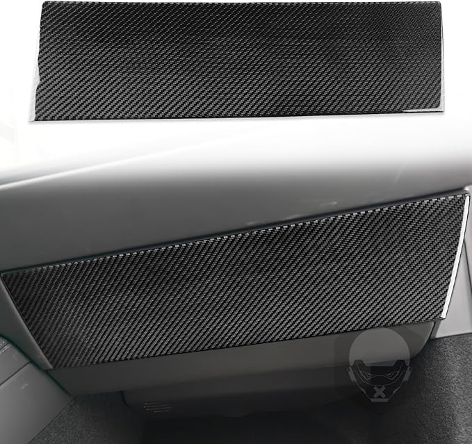 Carbon Fiber Sticker Co-Pilot Instrument Panel Sticker Car Interior Trim Compatible with Tesla Model 3 2024 2025 Accessories Decorative Sticker