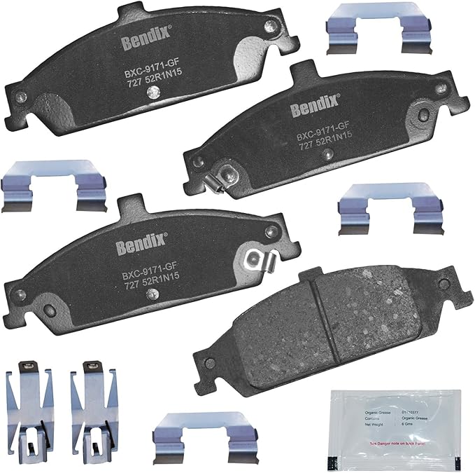 Bendix Priority1 CFC727 Ceramic Front Brake Pads for Chevrolet Classic 2005-2004, Malibu 2003-1997, Oldsmobile Alero 2004-1999, Cutlass 1999-1997, Cutlass Supreme 1997