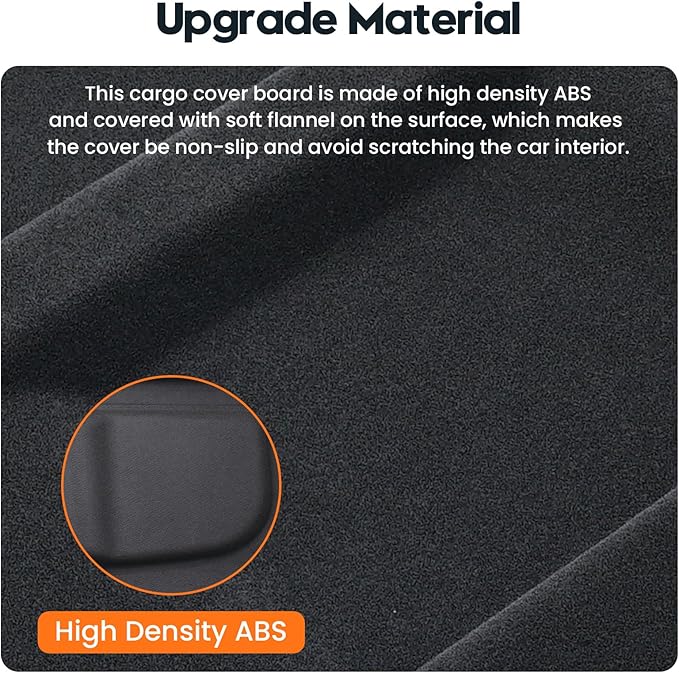 Powerty Cargo Cover for Nissan Rogue Sport 2017-2023 Accessories Trunk Security Shield Shade Black (Not for Nissan Rogue)