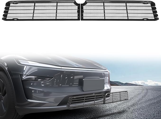 Grille Mesh Inserts for Tesla Model Y 2025 2026 Juniper Front Air Inlet Vent Grille Cover Grid ABS Detachable Replacement for New Model Y Juniper (Launch Series) Accessories