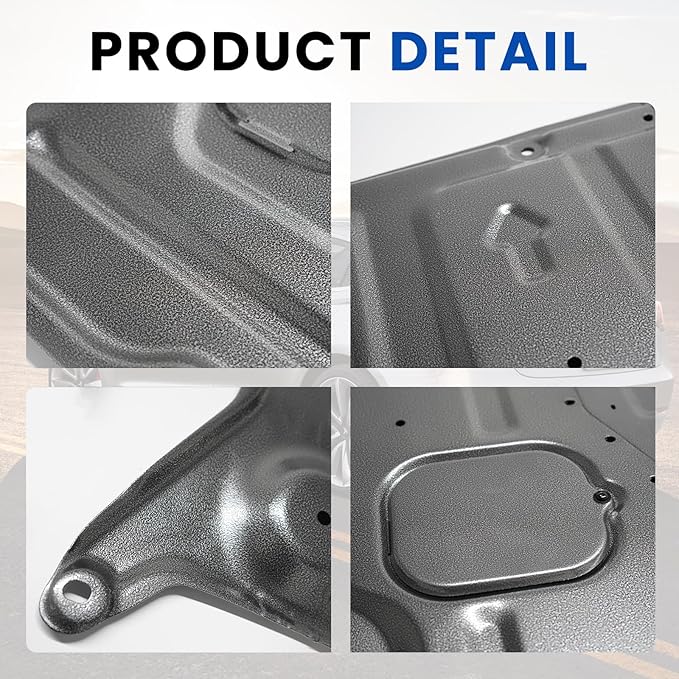 MusixiA Front Skid Plate Compatible with 2017-2025 Tesla Model 3 & 2020-2025 Tesla Model Y, Front Guard Splash Shield Engine Under Cover Chassis