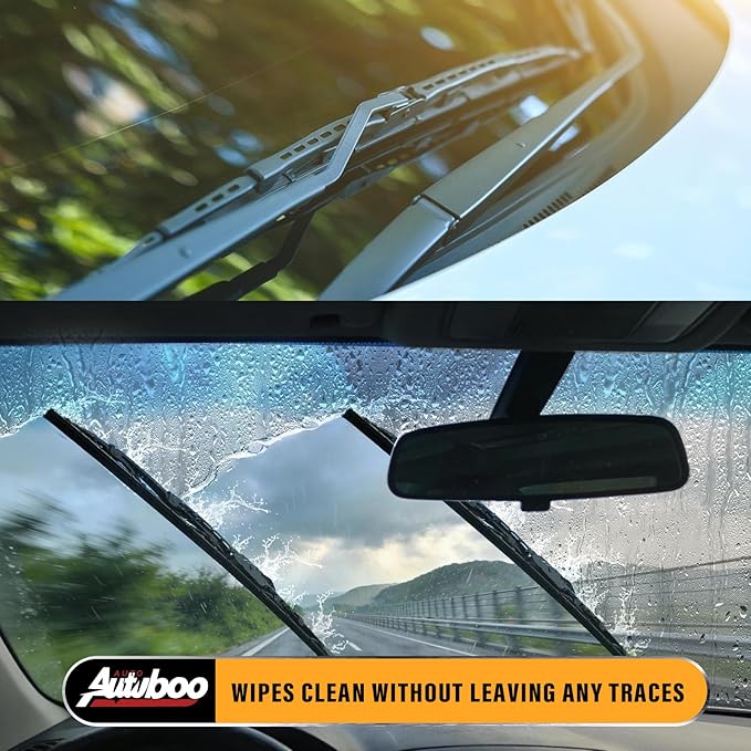 AUTOBOO 16"+16" Wiper Blades Replacement for Jeep Wrangler JL Front Windshield wipers 2024 2023-2018- Original Factory Quality (Pack of 2)