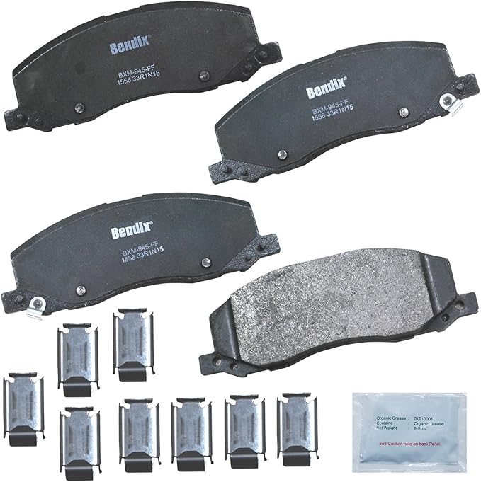 Bendix Priority1 CFM1558 Semi-Metallic Front Brake Pads for Saab 9-5 2011-2010