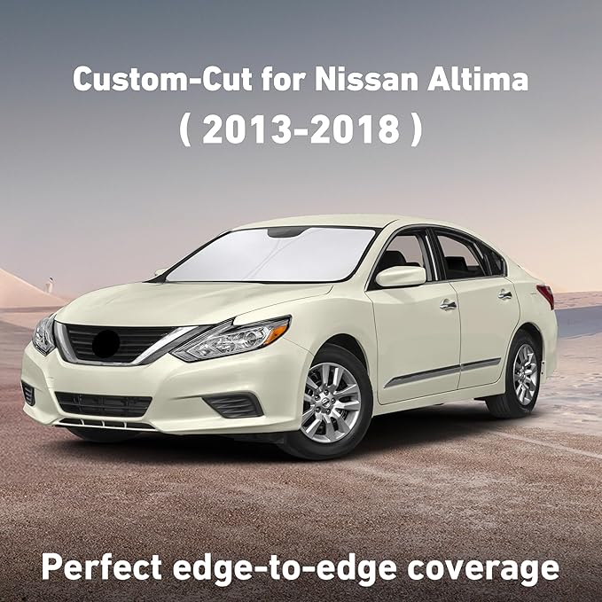 EcoNour Windshield Sunshade Compatible for Hyundai Elantra 2021-2024 2025 2026, Sun Visor for Front Windshield & Window Sun Shade Cover, UV Heat Blocker & Protector, Car Accessories