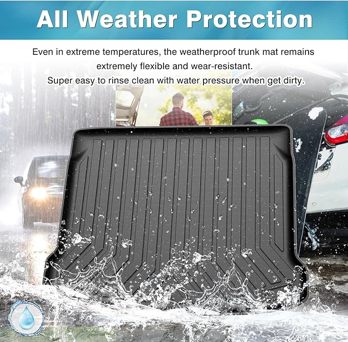 Mixsuper Custom Fit Cargo Liner for 2019-2025 2026 Mazda 3 Hatchback Trunk Liner All Weather Rear Cargo Trunk Mat (Does Not Fit Sedan Models) Black