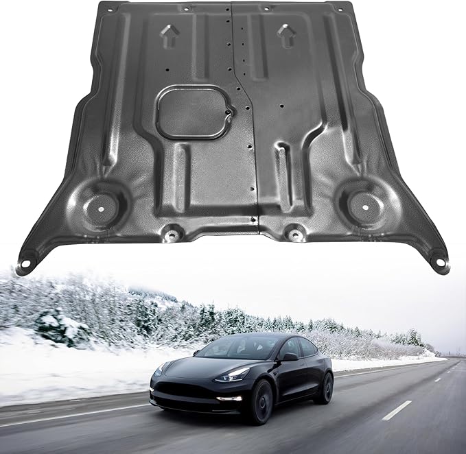 MusixiA Front Skid Plate Compatible with 2017-2025 Tesla Model 3 & 2020-2025 Tesla Model Y, Front Guard Splash Shield Engine Under Cover Chassis