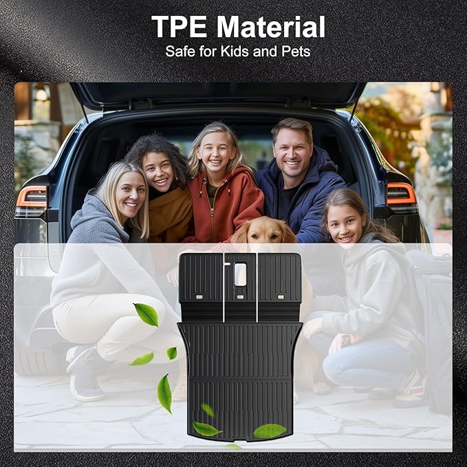 Floor Mats for 2026 2025 Tesla Model Y Juniper Standard Only, Full Coverage All Weather Floor Mat Cargo Liner Frunk Backrest Mats Juniper Accessories (Not for Premium and Performance)