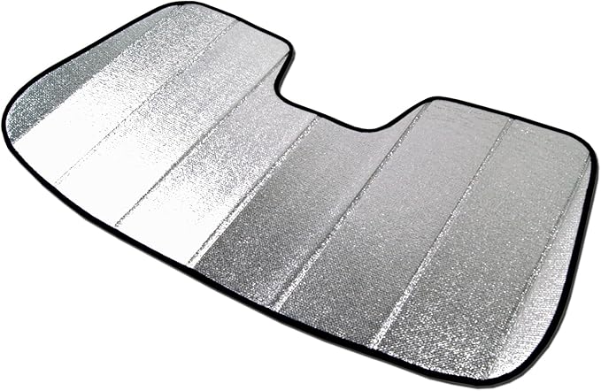 Front Car Windshield Sun Shade Compatible with 2014-2019 BMW 3-Series GT F34 | Custom Fit Visor Accordion Fold Style Sun Protector | Silver & Grey 1-pc Set | SS-021