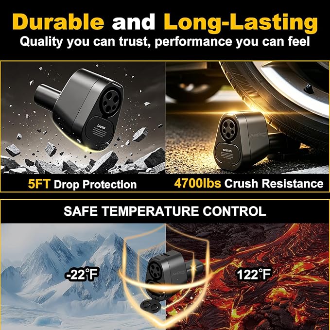 Upgraded 2in1 CCS1 & J1772 to NACS(Tesla) Adapter, Max 250KW 500A/AC Fast Charging/Level 1/2/3Chargers for Tesla Model 3/Y/S/X/Cybertruck,Works with Electrify America/ChargePoint/EVgo