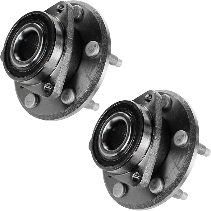 TRQ Left and Right Wheel Bearing and Hub Assembly Set 2 Piece Compatible with 2008-2017 Buick Enclave 2009-2017 Chevrolet Traverse 2007-2016 GMC Acadia 2017 Acadia Limited 2007-2010 Saturn Outlook