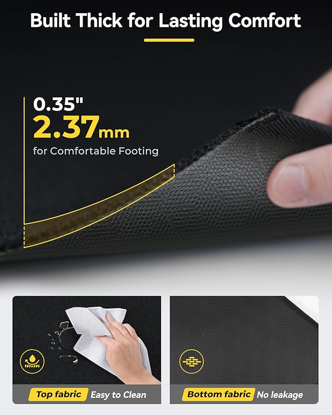 3W Tesla Model Y Juniper Floor Mats with Carpets, Metal Pedal, Double Layer, All Weather TPE Waterproof Custom Fit Automotive Car Floor Liners, Vigormold™
