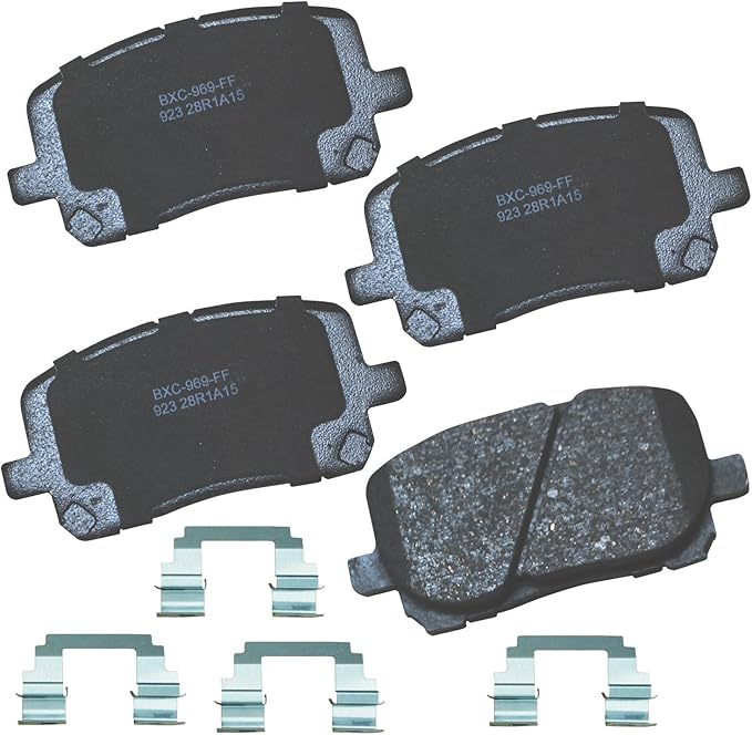Bendix Premium SBC923 Ceramic Front Brake Pads for Pontiac Vibe 2008-2003, Toyota Corolla 2008-2003, Matrix 2008-2003