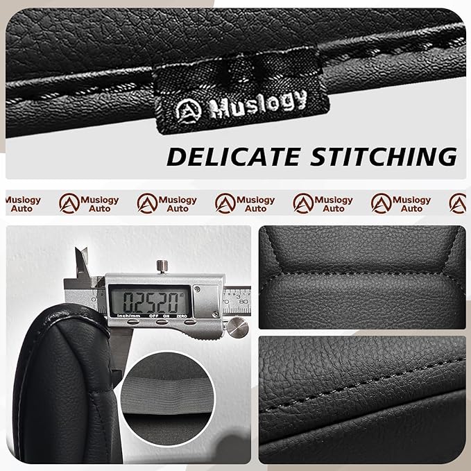 Muslogy Center Console Armrest Cover Fit for Nissan Kicks 2025 2026 Accessories, Comfort Armrest Pad Console Lid Cushion Vegan Leather Regular Thick